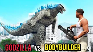 Godzilla vs Bodybuilder Fight in GTA 5 / #gta #gta5 #gameplay