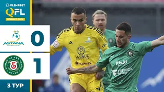 Астана 0:1 Елімай | OLIMPBET QFL Премьер-лига 2024 | 3 тур | Ойынға шолу, обзор матча, 31.03.2024