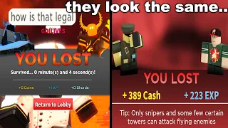 this game COPIED tower defense simulator.. | ROBLOX