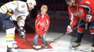 Sick Kid Drops the Puck