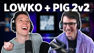 PiG and Lowko team up in 2v2s! (don't remind him I called him insane once :P) - StarCraft 2