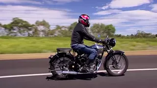 This guy built his own BSA motorbike