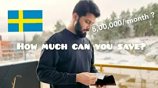 How much money can you save while working in Sweden || How much do we spent on a monthly basis