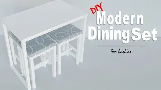 How to make a miniature dining set for dolls