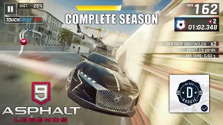 Asphalt 9: Legends Class D Rookie COMPLETE SEASON Gameplay Walkthrough