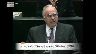 Bundestag: Erste Sitzung nach der Deutschen Einheit am 04.10.1990