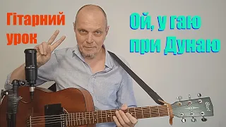 🎸«Ой, у гаю при Дунаю» 💛💙 Гітарний урок.🇺🇦 🌻🎸