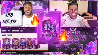 FIFA 23: RANDOM 20x82+ PACK SQUAD BUILDER BATTLE 🔥🔥 Wakez vs NHeisen !!