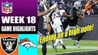 Denver Broncos vs Las Vegas Raiders WEEK 18 [FULL GAME] | NFL Highlights 2023