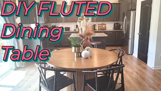 DIY FLUTED DINING TABLE! Nichell Sheree