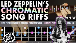 Jimmy Page’s Iconic Chromatic Song Riffs // 3 Led Zeppelin Classics // fretLIVE Guitar Lesson