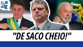 ENTENDA CRÍTICA DE TARCÍSIO SOBRE O CONFLITO LULA X BOLSONARO NO PAÍS: "NINGUÉM AGUENTA MAIS"