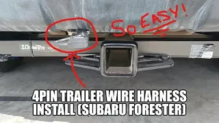 How to: trailer wiring harness install for Subaru Forester!