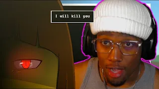 FRISK IS A BEAST!!! | Love - Glitchtale S2 Ep #4 part 1 & 2 | The Black Beast REACTION