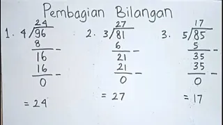 MATEMATIKA KELAS 3 SD - PEMBAGIAN BILANGAN DENGAN CARA POROGAPIT (BERSUSUN)