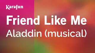 Friend Like Me - Aladdin (musical) | Karaoke Version | KaraFun