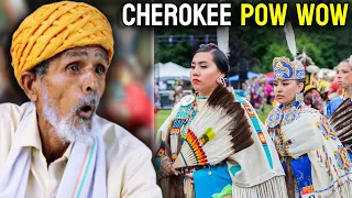 Villagers React To Cherokee Pow Wow Grand Entry ! Tribal People React To pow wow