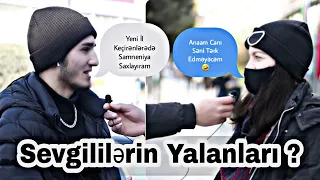 SEVGİLİLƏRİN DEDİKLƏRİ YALANLAR ?  Sumqayıtda Sorğu  | Sərbəst vlog