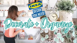 IKEA DECORATE AND ORGANIZE WITH ME | IKEA DECOR YOU NEED!