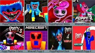 Poppy Playtime Mobile 1+2+3+4 Ending , Minecraft Poppy 1+2+3+4 Full Boss Ending Daddy LongLeg, Daisy