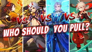 CHIORI / ARATAKI ITTO / NEUVILLETTE / KAZUHA - Who Should You Pull For In Genshin Impact 4.5 Banners