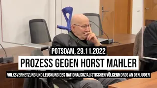 29.11.2022 LG #Potsdam Horst Mahler angeklagt wegen #Holocaust-Leugnung: Dennis Ingo Schulz im Saal