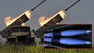 Russian Multiple Russian rocket launchers 'hit Ukrainian targets' using Iranian-made 122mm Rockets