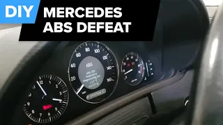 How to Fully Disable ABS/ESP in a Mercedes - (C Series, CLK550)