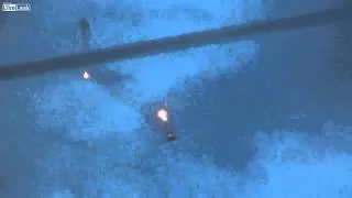 SU-25 firing rockets over Donetsk
