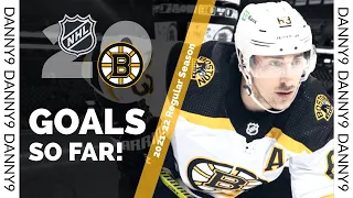Brad Marchand (#63) | 2021-22 Goals | BOS | FIRST 20 GOALS | NHL Highlights