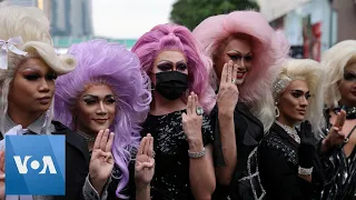 Drag Queens Join Thailand Protest Demanding PM Resignation