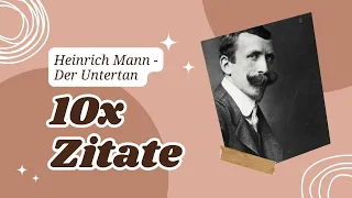 Heinrich Mann - Der Untertan / 10x ZITATE / #literatur #zitierbar #youtube