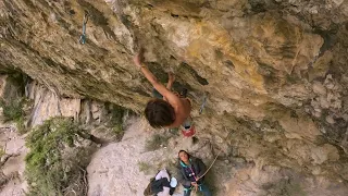 Theo Blass, Panonoramix 8b+ / 8c, Saint Leger du Ventoux, France