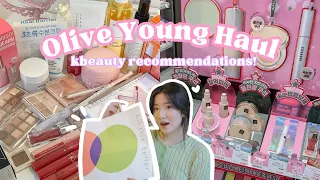 olive young haul 🌸 | shopping in korea for kbeauty products, huge korean skincare and makeup haul 🛍💄