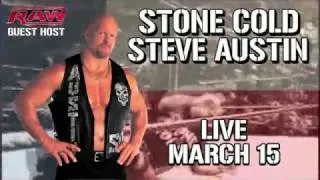 Stone Cold Steve Austin - Guest Host of RAW Next week (03/15/10)
