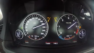 BMW 750d F01xDrive  (381hp) 0-250 km/h | Top Speed!