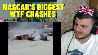 British Reacts To NASCAR's Biggest WTF Crashes