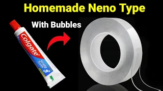 Making Nano Tape With Colgate😱😱 Homemade Nano Tape| How to make nano tape at home #viral #trending