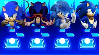 Sonic Prime VS Sonic exe VS Sonic the Hedgehog VS Sonic Boom || Tileshop EDM Rush