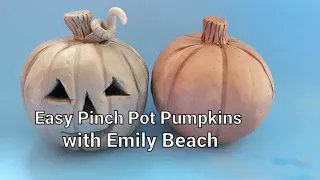 Easy Pinch Pot Pumpkin