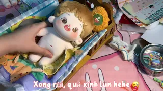 [ Unboxing ] ~ unbox giường ngủ cho doll ~ ga giường Rsee🤭