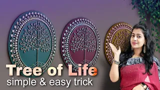 I Used Homemade mouldit clay 😱| Lippan art for beginners | wall hanging 🎨