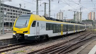 Einfahrt Br 429 (Stadler Flirt), GoAhead BW, Stuttgart Hbf