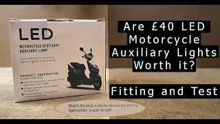 Are Cheap £40 Motorcycle LED Auxiliary Fog Lights Worth It? | Fit & Test | Honda NC750X