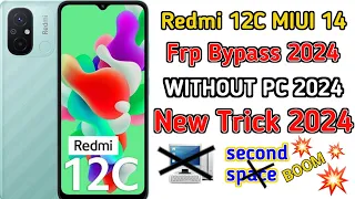 Redmi 12c hyperos update frp bypass | Redmi 12c frp bypass miui 14 | Redmi Frp Bypass Without pc
