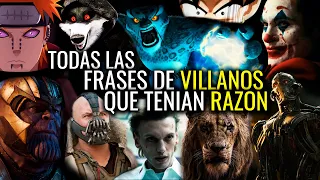 TODAS LAS FRASES DE VILLANOS QUE TENÍAN RAZÓN | PeliculasYa