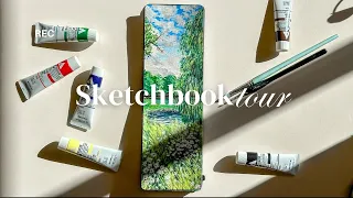 SKETCHBOOK TOUR! 🌱 Lots of dreamy landscapes and aesthetic gouache paintings!