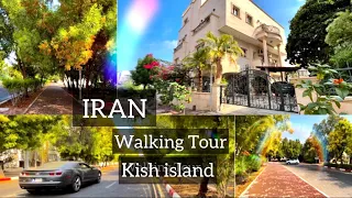 IRAN ,Kish island #walkingtour | قدم زدن كيش هواى بارونى