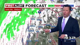 First Alert Wednesday evening FOX 12 weather forecast (3/6)