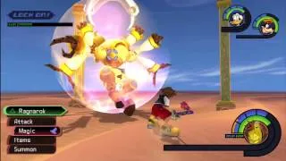 Kingdom Hearts Final Mix HD Kurt Zisa Battle (The Sandy Blade Trophy) - HTG